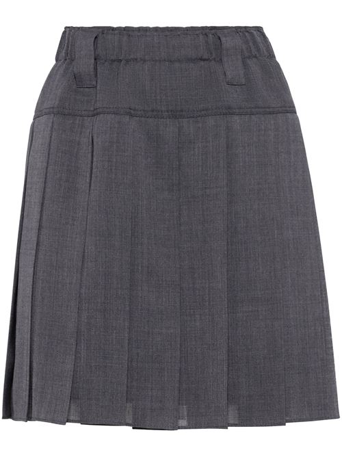 Grey virgin wool skirt Brunello Cucinelli | MA087G3662C2164